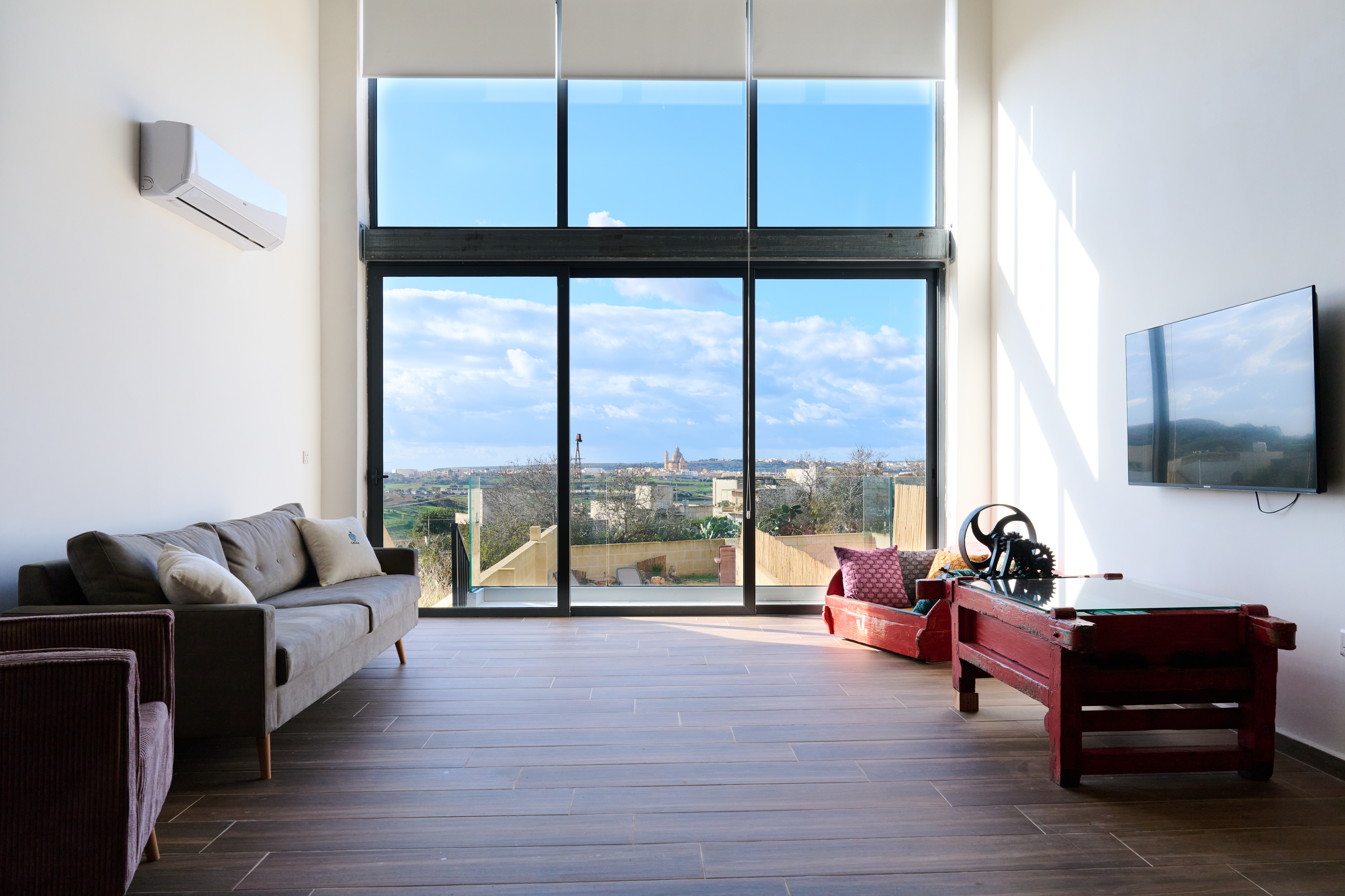Beautiful landscape view from living room